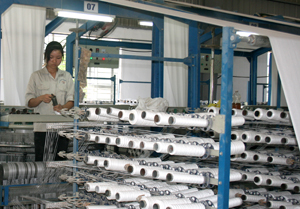 Công ty CP TM - ĐT Nguyên liệu mới tại KCN Mông Hoá (Kỳ Sơn) sử dụng 60% lao động địa phương với mức thu nhập ổn định 3,6 triệu đồng/người/tháng.
